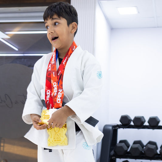 Kids BJJ session at Knots and Collar jiu-jitsu class Defence Colony New Delhi