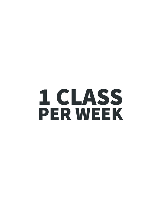 ONE CLASS PER WEEK MEMBERSHIP