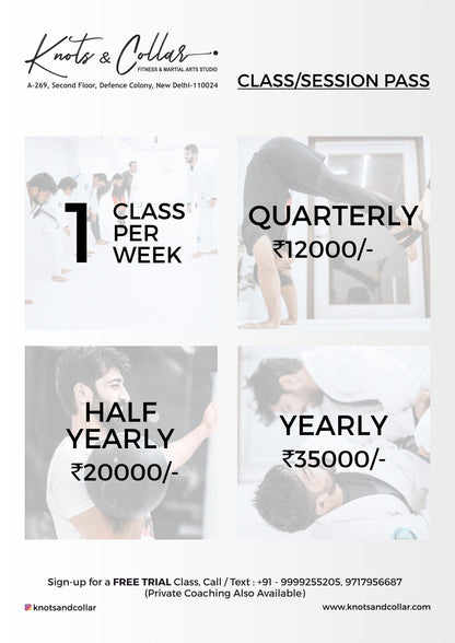 ONE CLASS PER WEEK MEMBERSHIP