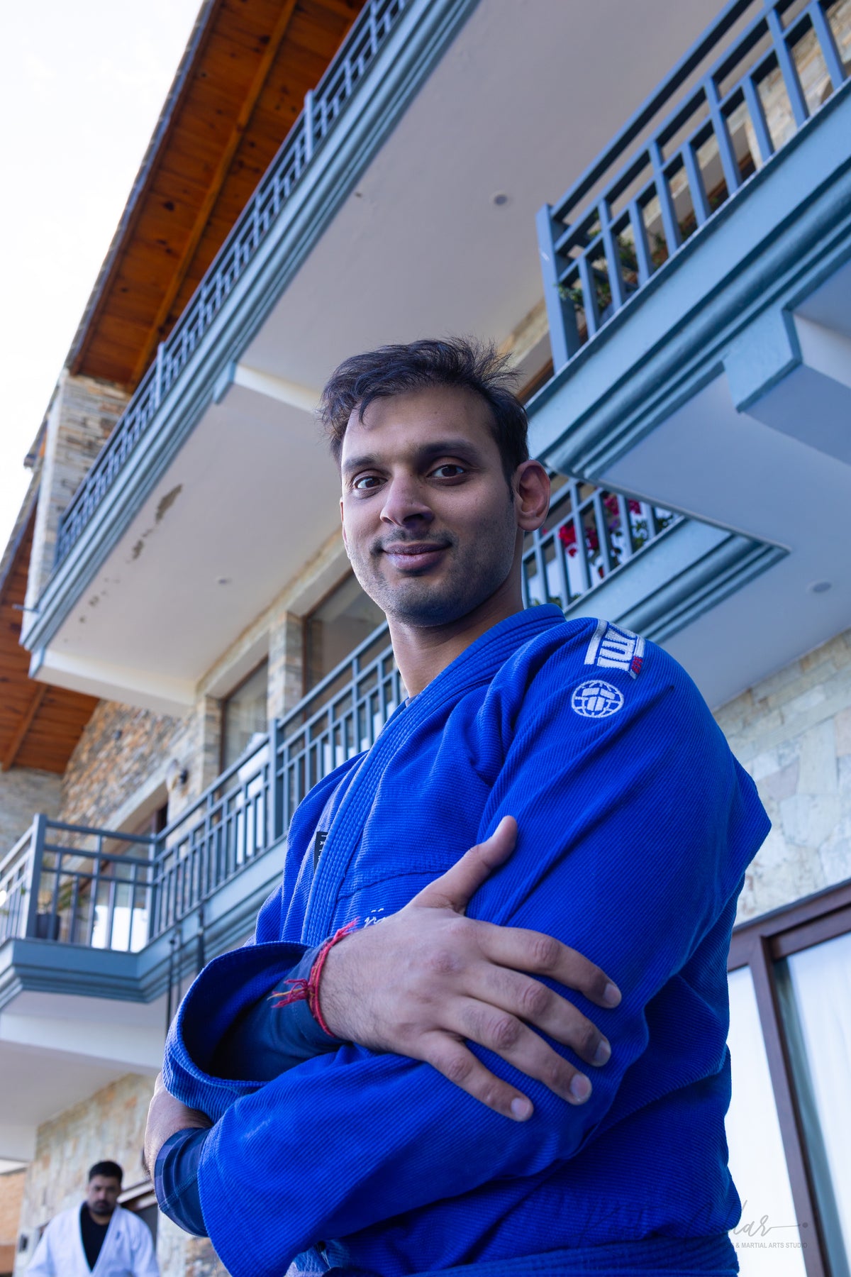 BJJ student at KC Manthan India first BJJ retreat Mukteshwar Uttarakhand Knots and Collar