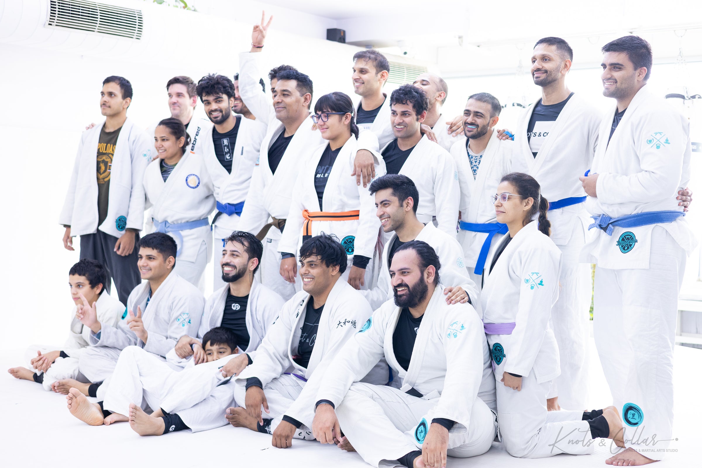 Knots & Collar BJJ academy team — self-defence training built into every class