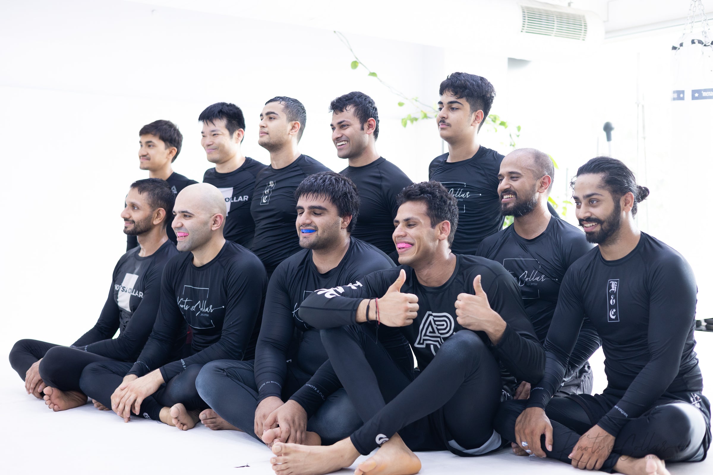 Knots and Collar no-gi BJJ students South Delhi training community Defence Colony New Delhi