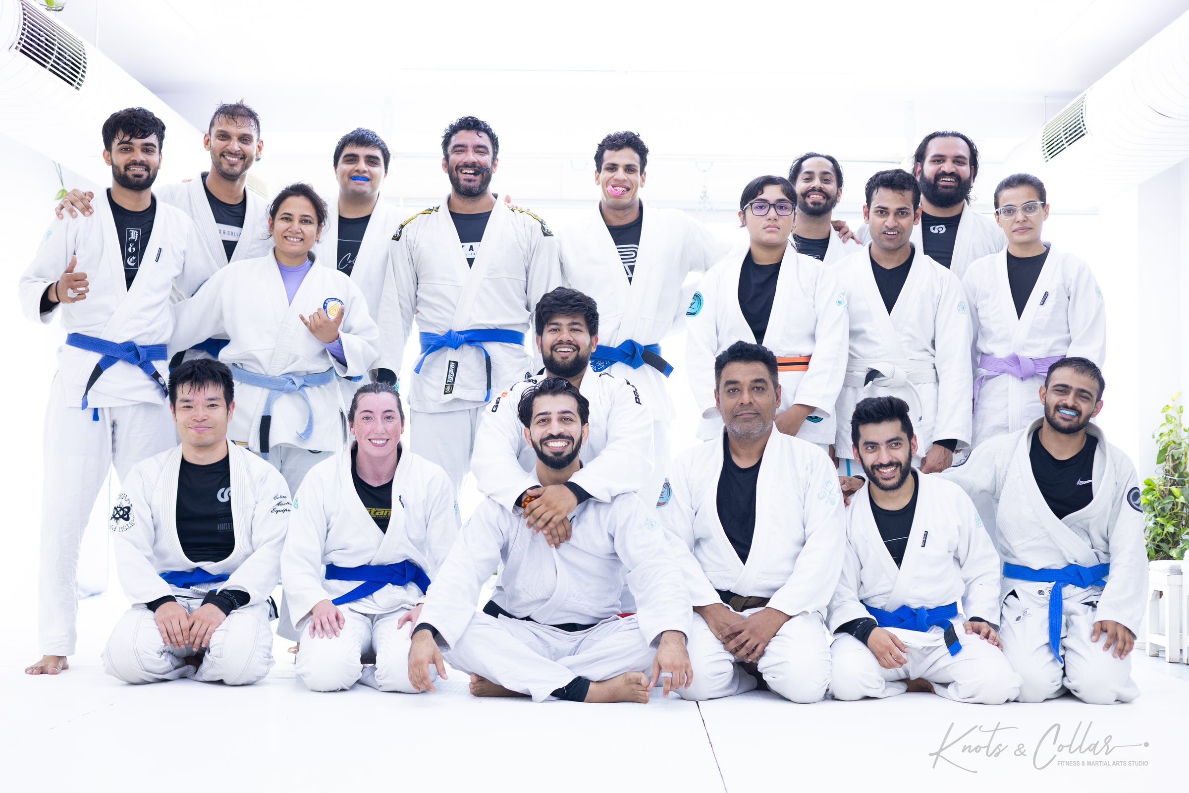 Knots and Collar BJJ community group photo Defence Colony New Delhi 2026